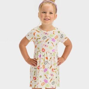 NEW! Cat & Jack Girls short sleeve candy print dress